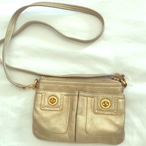 Marc by Marc Jacobs metallic gold crossbody